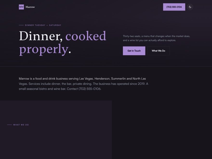 The Supper style, a real page built by this engine